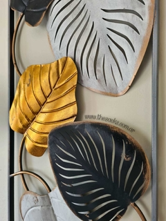 Friso Golden Wild Leaves por unidad - 90x30cm J124B - The Sacks deco