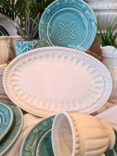 Plato oval línea Romana
