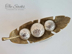 Bandeja Pluma Oro - The Sacks deco