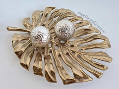 Bandeja Monstera Aluminio XL / Plata u Oro