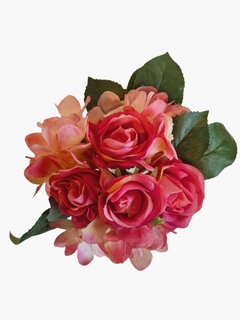 Bouquet rosas & hortensias pink - comprar online