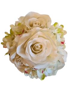 Bouquet rosas & hortensias white - comprar online