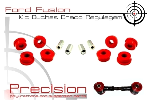 Fusion Até 2012 - Kit Buchas Braço com Regulagem Traseiro em Poliuretano - 5 Anos Garantia