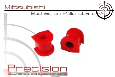Lancer Até 2011 - Kit Buchas Barra Estabilizadora Traseira em Poliuretano - 5 Anos Garantia