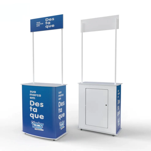 Balcao Promocional com porta e rodinhas - comprar online