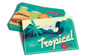 Postal Couche 10x10cm - 300gr fosco ou brilhoso - comprar online