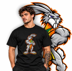Camiseta Coelho Race Spirit 100% Algodão Premium - Alex Barros - Unissex - comprar online
