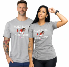 Camiseta Make Janja Pobre 100% Algodão Premium - Oi Luiz Tv - Unissex - comprar online