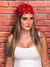 Bandana Estampada Vermelha - 46829 - comprar online