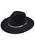 Chapéu Fedora Aveludado Preto aba 9cm - 46925