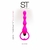 SI044 Plug anal con vibro fucsia - comprar online