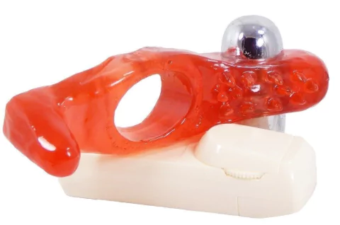 20-128-54 Anillo Duo estimulante c/cable Rojo