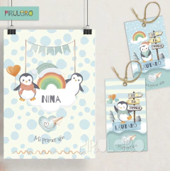 Kit imprimible Pinguinos - Winter Wonderland en internet