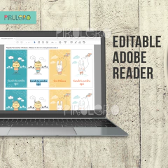 Tarjetas Imprimibles TEXTOS EDITABLES PDF mod 01 - buy online