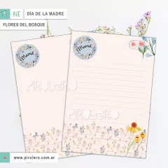 Kit imprimible Día de la madre Flores del bosque
