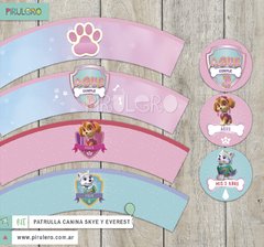 Kit imprimible Patrulla Canina Skye Everest - Paw Patrol - comprar online