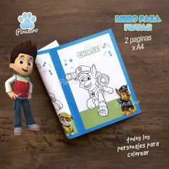 Librito para imprimir y colorear Patrulla Canina Paw Patrol na internet