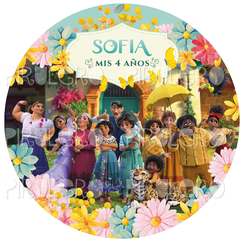 Banner Imprimible Circular Encanto Disney - Mini Banner 50 cm diametro - comprar online