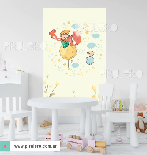 Principito - Banners Imprimible Vertical mod. 02 - Abrazo