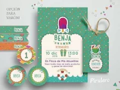 kit imprimible verano y pileta