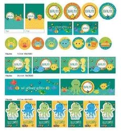 Imagen de Kit Imprimible Animalitos De Mar