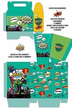 Imagen de Kit Imprimible Avenger Super Heroes
