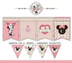 Imagem do Kit Imprimible Minnie Shabby Chic Rosa