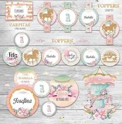 Kit Imprimible Carrusel - Calesita de circo - comprar online