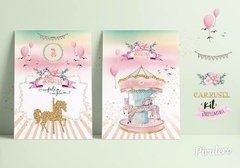 Kit Imprimible Carrusel - Calesita de circo en internet