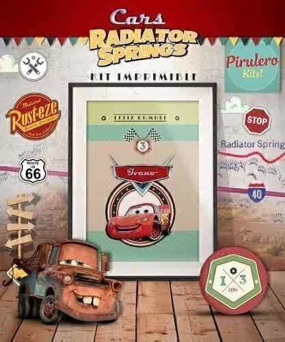 Kit imprimible Cars - Radiator Springs