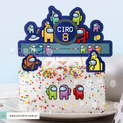 Cake topper Among Us