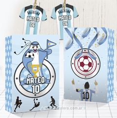 Kit imprimible argentina qatar mundial 2022 - comprar online