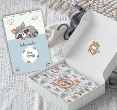 Baby Cards Pack imprimirble animalitos del bosque tribal milestone cards - hitos del bebé