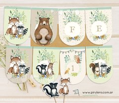 Imagen de Kit imprimible Animalitos del bosque encantado 2