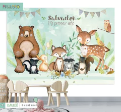 Animales del bosque encantado 2 - Cielo - Banner Imprimible