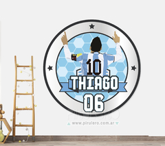 Banner Imprimible Circular Messi Argentina Mundial Qatar