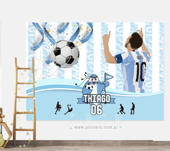 Banner Imprimible Futbol Argentina Mundial Qatar Messi