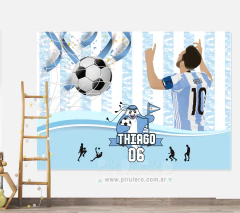 Banner Imprimible Futbol Argentina Mundial Qatar Messi
