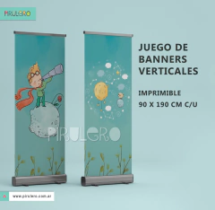 Principito - Juego de Banners Imprimible vertical