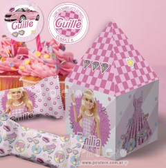 Imagen de Kit imprimible Barbie Rosa Patines y Rollers
