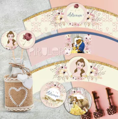 Kit imprimible La Bella y La Bestia - online store