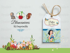 Kit imprimible Blancanieves Pirulero