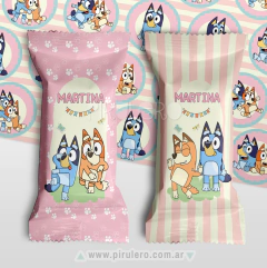 Kit imprimible Bluey Rosa - Pirulero