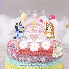 Kit imprimible Bluey arcoiris Rosa - comprar online