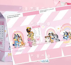 Kit imprimible Bluey arcoiris Rosa - comprar online