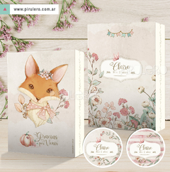 Kit Imprimible Sweet Fox Claire _ Coleccion Bosque Vintage - comprar online