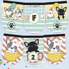 Kit Imprimible perritos cachorros bulldog en internet