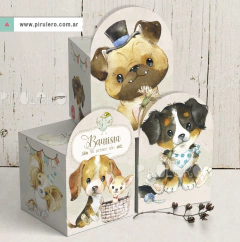 Kit Imprimible perritos cachorros de acuarela