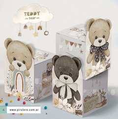 Kit Imprimible Oso Teddy_acuarela y arcoiris en internet