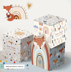 Kit Imprimible Zorrito y arcoiris nórdico